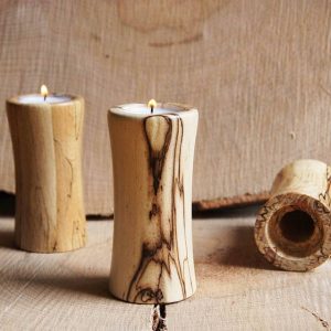 Nr. 1689 Mini-Urne mit Teelicht Eisbuche